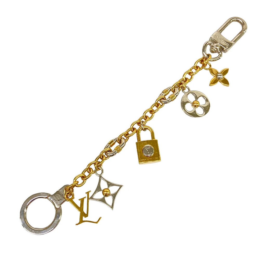 Louis Vuitton Gold Silver Bag Charm #346076L99B